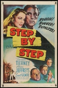 1y823 STEP BY STEP style A 1sh 1946 badly bruised Lawrence Tierney gets married to Anne Jeffreys!