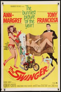 1y847 SWINGER 1sh 1966 super sexy Ann-Margret, Tony Franciosa, it swings like nothing ever swung!