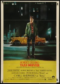 1y857 TAXI DRIVER 1sh 1976 classic Peellaert art of Robert De Niro, directed by Martin Scorsese!