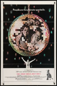 1y879 THEY SHOOT HORSES, DON'T THEY int'l 1sh 1970 Jane Fonda, Sydney Pollack, cool disco ball image!