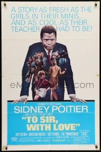 1y896 TO SIR, WITH LOVE 1sh 1967 Sidney Poitier, Geeson, directed by James Clavell!