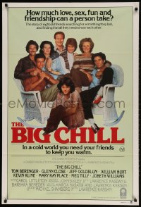 1z639 BIG CHILL Aust 1sh 1983 Lawrence Kasdan, Tom Berenger, Glenn Close, Jeff Goldblum, Hurt!