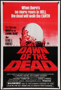 1z644 DAWN OF THE DEAD Aust 1sh 1980 George Romero, there's no more room in HELL for the dead!