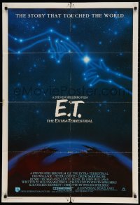 1z651 E.T. THE EXTRA TERRESTRIAL Aust 1sh R1985 Drew Barrymore, Spielberg, cool Alvin art