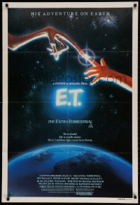 1z650 E.T. THE EXTRA TERRESTRIAL Aust 1sh 1982 Steven Spielberg classic, John Alvin art!