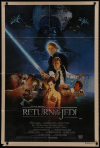1z683 RETURN OF THE JEDI Aust 1sh 1983 George Lucas classic, Hamill, Harrison Ford, Sano art