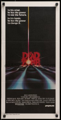 1z769 DEAD ZONE Aust daybill 1984 David Cronenberg, Stephen King, he has power to see the future!