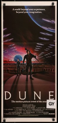 1z776 DUNE Aust daybill 1984 David Lynch, art of MacLachlan & Young on Arrakis with Fremen warriors!