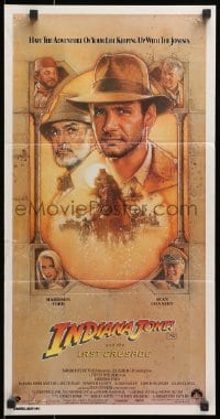 1z825 INDIANA JONES & THE LAST CRUSADE Aust daybill 1989 Harrison Ford, Sean Connery, Spielberg