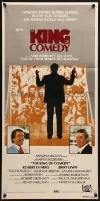 1z836 KING OF COMEDY Aust daybill 1983 Robert De Niro, Jerry Lewis, directed by Martin Scorsese!