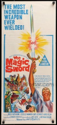 1z859 MAGIC SWORD Aust daybill 1961 Gary Lockwood wields the most incredible weapon ever!