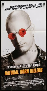 1z870 NATURAL BORN KILLERS Aust daybill 1994 Oliver Stone cult classic, Woody Harrelson!