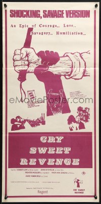 1z977 UNCLE TOM'S CABIN Aust daybill R1970s Harriet Beecher Stowe's classic, Cry Sweet Revenge!