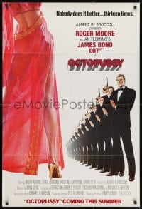 1z067 OCTOPUSSY advance English 1sh 1983 Roger Moore as James Bond & sexy Maud Adams by Goozee!