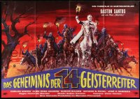 1z289 LOS DIABLOS DEL TERROR German 33x47 1963 Fernando Mendez, incredible different western artwork!