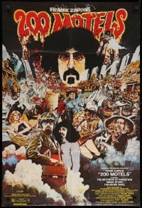 1z327 200 MOTELS German 1971 directed by Frank Zappa, rock 'n' roll, wild McMacken artwork!