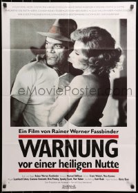 1z350 BEWARE OF A HOLY WHORE German 1971 Rainer Werner Fassbinder, Eddie Constantine!