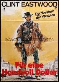 1z399 FISTFUL OF DOLLARS German R1978 the man with no name, Clint Eastwood, art by Renato Casaro!
