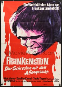 1z403 FRANKENSTEIN CONQUERS THE WORLD German 1967 Toho, Ishiro Honda, art of terrifying monster!