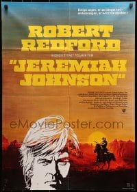 1z427 JEREMIAH JOHNSON German 1972 cool art of Robert Redford by CoConis, Sydney Pollack!