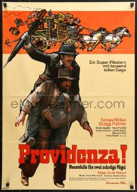 1z444 LIFE IS TOUGH, EH PROVIDENCE? German 1972 Rodolfo Gasparri art of Tomas Milian with gun!