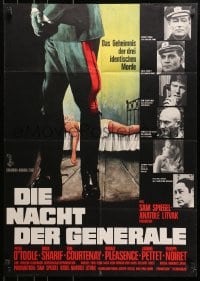 1z458 NIGHT OF THE GENERALS German 1967 WWII officer Peter O'Toole in manhunt across Europe!