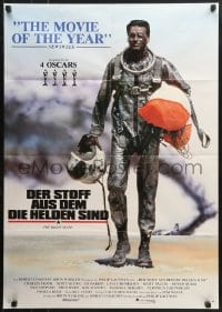 1z479 RIGHT STUFF awards German 1984 Sam Shepard as Chuck Yeager walking away from crash!
