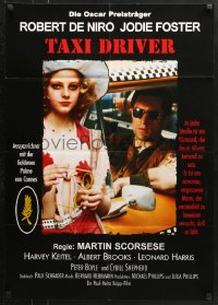 1z509 TAXI DRIVER German R1982 Martin Scorsese directed classic, Jodie Foster & De Niro in cab!
