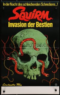 1z300 SQUIRM German 12x19 1976 Drew Struzan horror art, it was the night of the crawling terror!