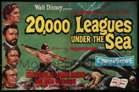 1z008 20,000 LEAGUES UNDER THE SEA 2pg English trade ad 1955 Jules Verne classic, different art!