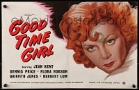 1z016 GOOD TIME GIRL 2pg English trade ad 1948 different art of sleazy bad girl Jean Kent!