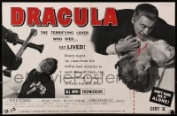 1z017 HORROR OF DRACULA 2pg English trade ad 1958 Hammer vampire Christopher Lee biting victim!
