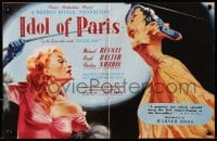 1z020 IDOL OF PARIS 2pg English trade ad 1948 art of Christine Norden & Beryl Baxter w/riding crops!