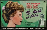 1z021 MARK OF CAIN 2pg English trade ad 1947 different art of Sally Gray & Eric Portman!