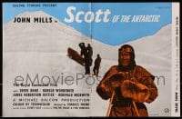 1z031 SCOTT OF THE ANTARCTIC 2pg English trade ad 1948 John Mills in South Pole expedition!