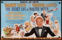 1z032 SECRET LIFE OF WALTER MITTY 2pg English trade ad 1948 different art of Danny Kaye & Virginia Mayo!
