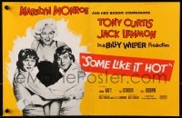 1z033 SOME LIKE IT HOT 2pg English trade ad 1959 sexy Marilyn Monroe with Tony Curtis & Jack Lemmon in drag!