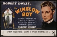 1z040 WINSLOW BOY 2pg English trade ad 1950 Robert Donat, Margaret Leighton, Terence Rattigan's play!