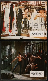 1z546 ENTER THE DRAGON 5 German LCs 1974 Bruce Lee classic, the movie that made him a legend, rare!