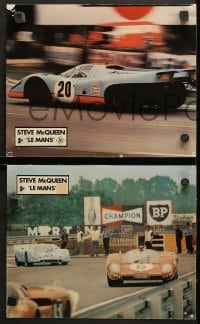 1z556 LE MANS 7 German LCs 1971 images of driver McQueen, Ferrari & Porsche race cars on track!