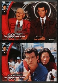 1z573 TOMORROW NEVER DIES 8 German LCs 1997 cool images of Pierce Brosnan as James Bond 007!