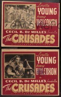 1z079 CRUSADES 6 Canadian LCs 1935 Cecil B DeMille, Loretta Young and Henry Wilcoxon + Ian Keith!