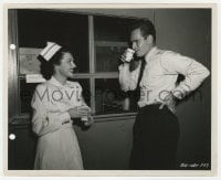 2a059 BAD FOR EACH OTHER candid 8.25x10 still 1953 Charlton Heston & Dianne Foster by Van Pelt!