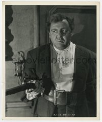 2a122 CAPTAIN KIDD 8.25x10 still 1945 best close up of pirate Charles Laughton pointing gun!