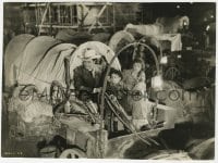 2a141 CIMARRON 7x9.5 still 1931 Richard Dix, Irene Dunne & young Douglas Scott in wagon!