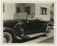 2a147 CLARK GABLE 8x10 still 1932 he's driving his brand new Cadillac by the studio casting office!