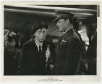 2a170 CRACK-UP 8.25x10 still 1936 uniformed Brian Donlevy laughing at Peter Lorre holding bugle!