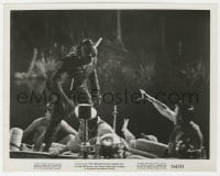 2a172 CREATURE WALKS AMONG US 8x10.25 still 1956 great c/u of the monster on boat attacking men!