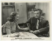 2a195 DAUGHTERS COURAGEOUS 8x10 still 1939 close up of Priscilla Lane smiling at Claude Rains!