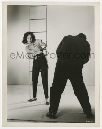 2a207 DECKS RAN RED 8x10.25 still 1958 great image of Dorothy Dandridge with gun shooting guy!